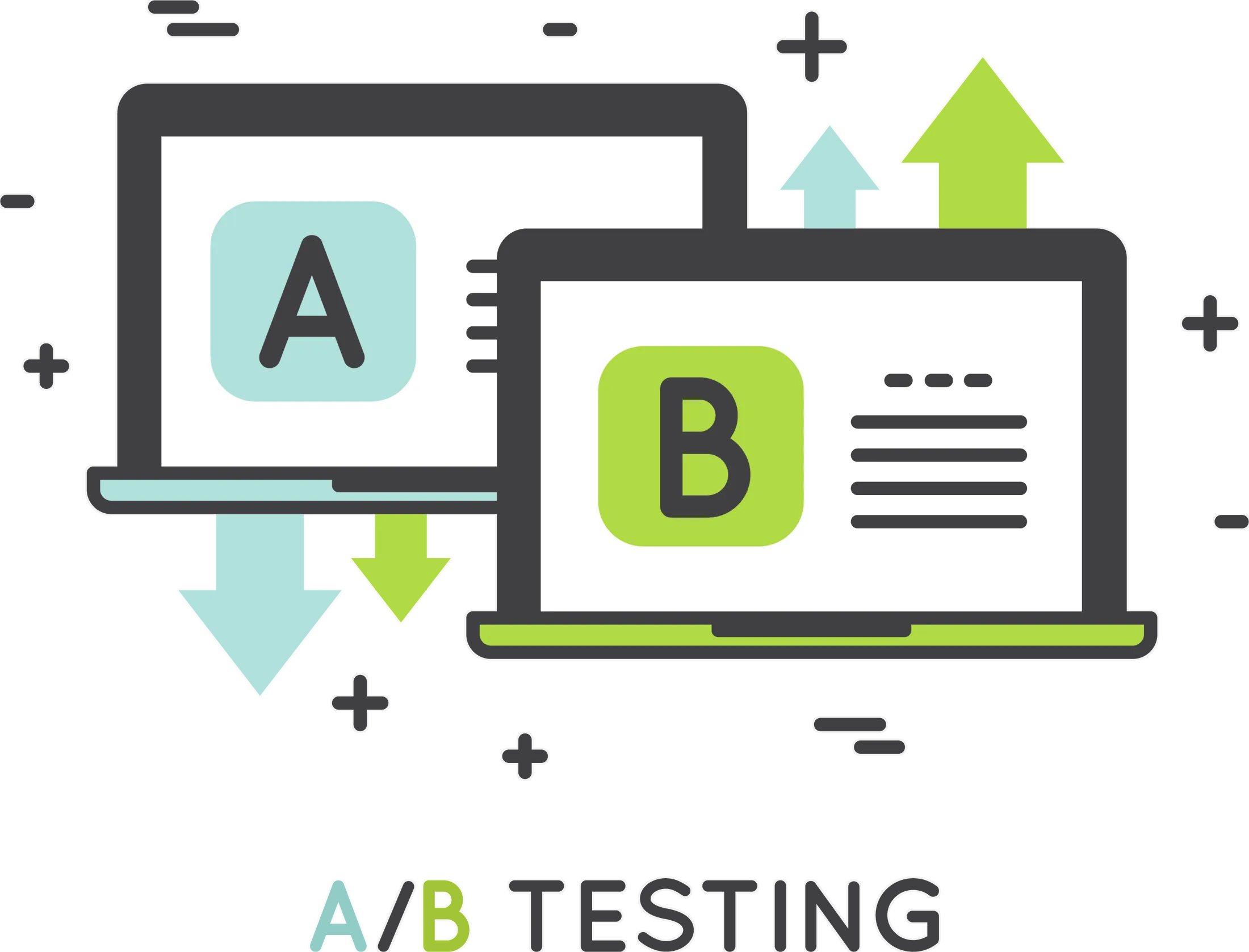 A/B Split testingのイメージ