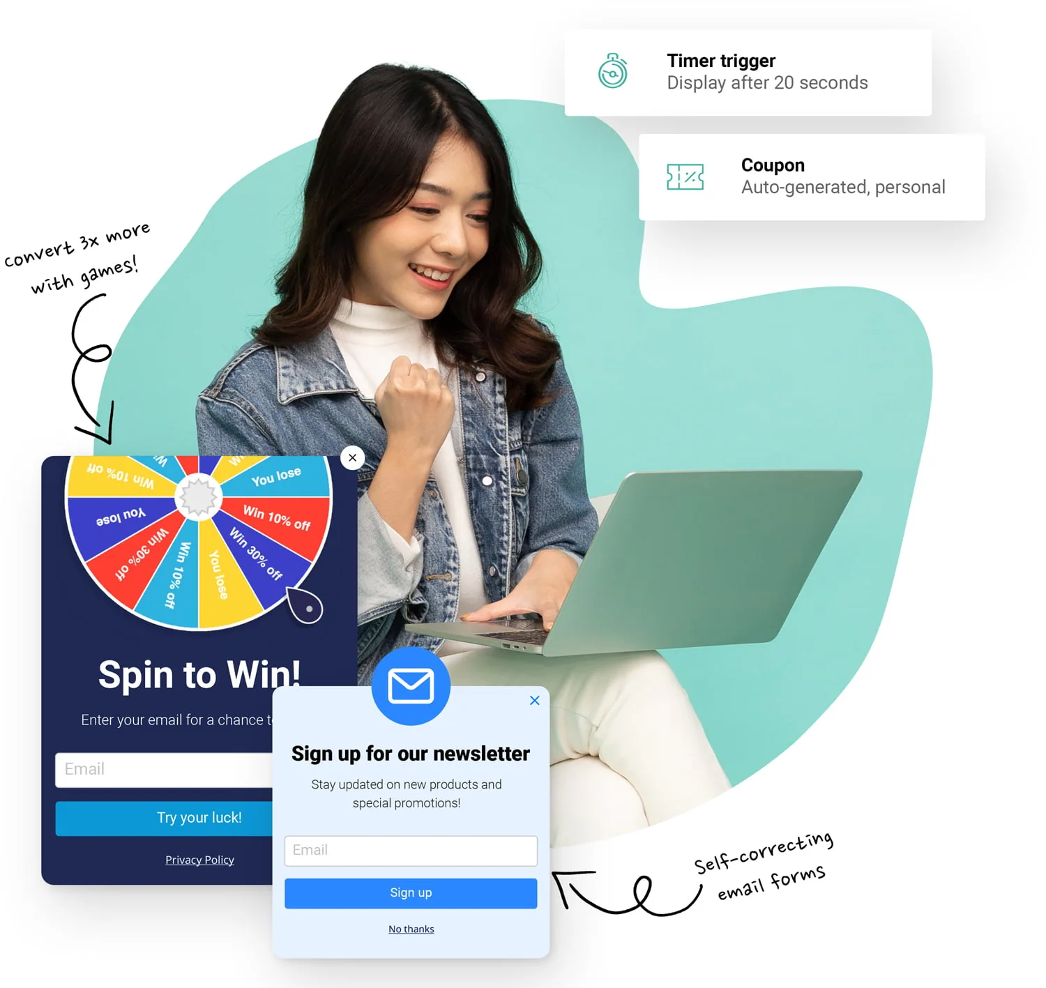 Grow your email list, continuously