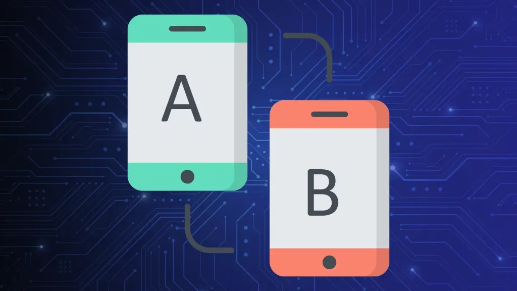 A/Bテストの端末別表示イメージ