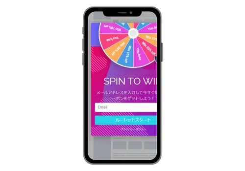 スマートフォンで画面外にはみ出したNGポップアップ例